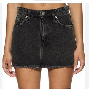 Ksubi Distressed Denim Mini Skirt - Black